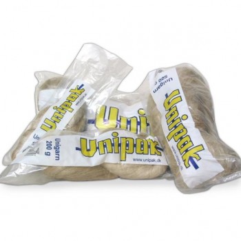  Unipak Unigarn - льняні волокна (льон) для сантех. з'єднань (200 г - косичка в упаковці) пакля 