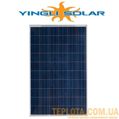  Сонячна батарея Yingli Solar 260 Вт 24 В, полікристалічна (Grade A YL260P-29B) 