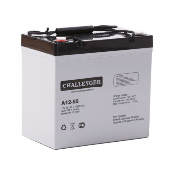  Акумуляторна батарея CHALLENGER А12-55, 12V 55Ah (229х138х235), Q1, ( VRLA AGM ) (А12-55-F11(M6)) 