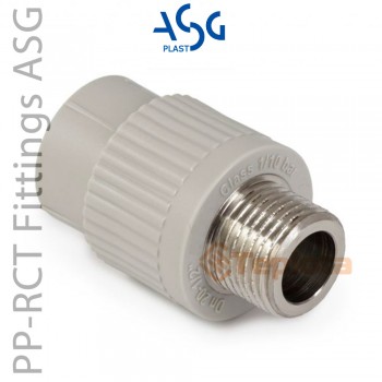  ASG Plast Перехідник з металевим різьбленням зовнішнім ASG 40х1 1/4