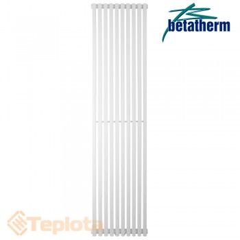  Вертикальний радіатор Betatherm BQ Quantum 1 1800x405, білий (дизайнерський радіатор) 