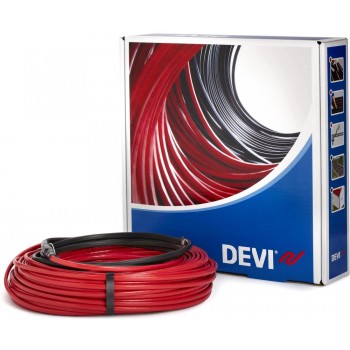  DEVI Кабель нагрівальний Deviflex 18Т, двожильний, для систем опалення, 2.2м кв., 17.5м, 310Вт, 230В 