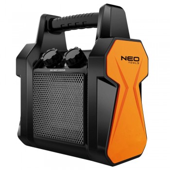  Neo Tools Теплова гармата електрична, 2кВт, 20м кв, 139м куб/год, керамічний нагрів. елемент (PTC), переносна, чорний 