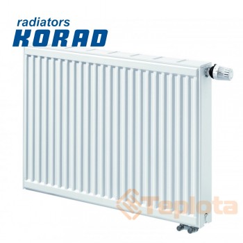  Радіатор сталевий Korad 11 VK 500x800 нижнє підключення 