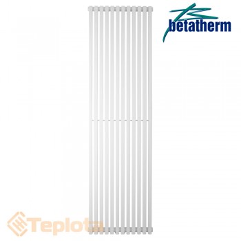  Вертикальний радіатор Betatherm BQ Quantum 2 1500x325, білий (дизайнерський радіатор) 