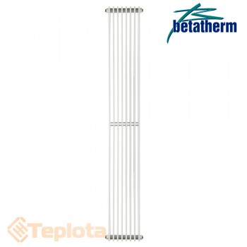  Вертикальний радіатор Betatherm Metrum BM6 2 1800x255, білий (дизайнерський радіатор) 