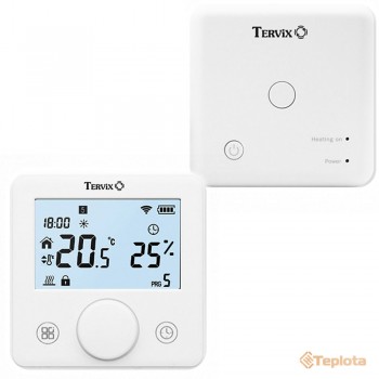  Tervix 118331 Безпровідний кімнатний термостат WiFi Tervix Pro Line для котла, білий 