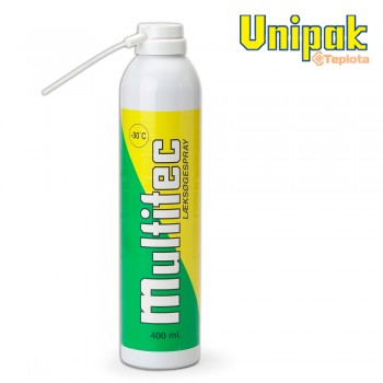  Unipak Multitec 400 мл Засіб для виявлення витоків в вентиляційних і газових трубах (аерозол. балон) 