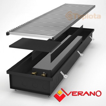  Внутрішньопідлоговий конвектор Verano VK 280.75.2500 (природна конвекція VK15, 2500/274/75мм) 