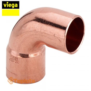  Viega Коліно 90гр під пайку 28 (відвід 90 однорозтрубний Cu мідь, Viega 95092), арт. 102067 