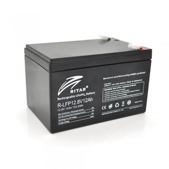 Акумуляторна батарея Ritar LiFePO4 12,8V 12Ah 153,6Wh ( 150 x 98 x 95 (100) ) Q6 (R-LFP 12.8V 12Ah) 