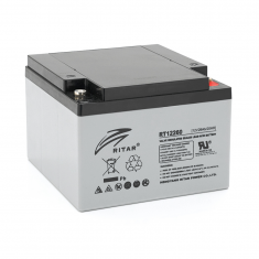  Акумуляторна батарея AGM RITAR RT12260, Gray Case, 12V 26.0Ah (166 х 178 х125 ) Q1 