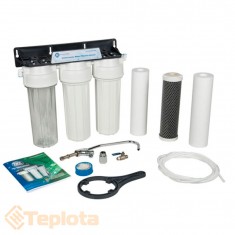  Aquafilter Триступенева система фільтрації (механічне та вугільне очищення) FP3-2, під мийку, розмір 10