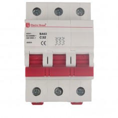  Автоматичний вимикач 3  полюси 32 A Electro House EH-3.32 