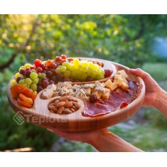  Дерев'яне блюдо для закусок Гармонія (36 см) 