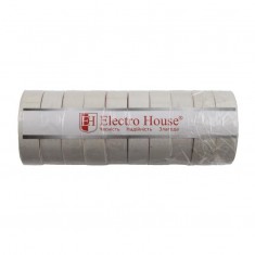  Electro House EH-AHT-1829 Біла ізоляційна стрічка 25 м 