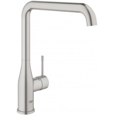  Grohe Змішувач для кухні Accent, довж.виливу - 220мм, поворотний, 1важіль, супер сталь 