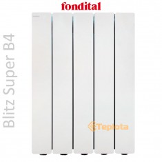  Радіатор алюмінієвий Fondital Blitz Super B4 350/100 Pure White RAL 9010 (чистий білий) 12 секцій 