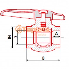  FV- Plast PPR Кран кульовий 75 мм (AA271075000) 