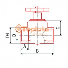  FV- Plast PPR Кран вентильний 32 мм (AA274032000) 
