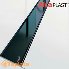  Alcaplast Решітка GLASS GL1200 для водовідвідного жолоба (душового трапу), чорне скло 550 мм 