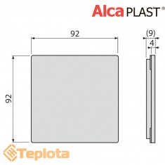  Alcaplast Решітка MPV013 з нержавіючої сталі для зливних трапів 