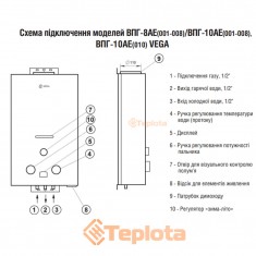  Газова колонка Rocterm ВПГ 12-АЕ 1 