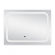  Дзеркало Qtap Mideya (DC-F906) 800х600 з LED-підсвічуванням Touch, з антизапотіванням, з годинником, димером, рег. яскравості QT2078F906W 