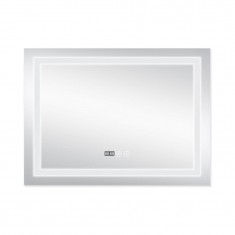  Дзеркало Qtap Mideya (DC-F904) 800х600 з LED-підсвічуванням Touch, з антизапотіванням, з годинником, димером, рег. яскравості QT2078F904W 