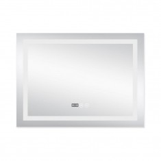  Дзеркало Qtap Mideya (DC-F904) 800х600 з LED-підсвічуванням Touch, з антизапотіванням, з годинником, димером, рег. яскравості QT2078F904W 