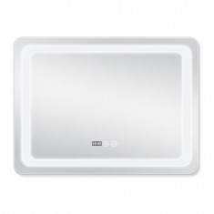  Дзеркало Qtap Mideya (DC-F908) 800х600 з LED-підсвічуванням Touch, з антизапотіванням, з годинником, димером, рег. яскравості QT2078F908W 