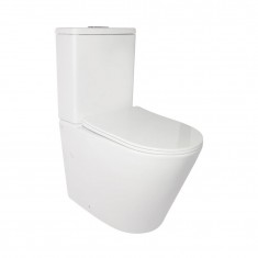  Унітаз-компакт Qtap Stork безобідковий з сідінням Soft-close QT15222179W 