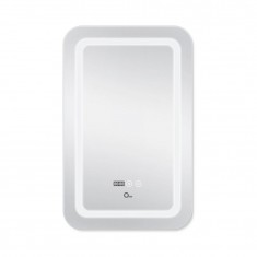  Дзеркало Qtap Mideya (DC-F911) 500х800 з LED-підсвічуванням Touch, з антизапотіванням, з годинником, димером, рег. яскравості QT2078F911W 