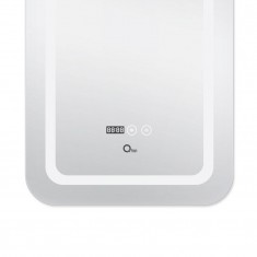  Дзеркало Qtap Mideya (DC-F911) 500х800 з LED-підсвічуванням Touch, з антизапотіванням, з годинником, димером, рег. яскравості QT2078F911W 