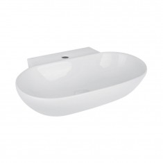 Умывальник Раковина Qtap Cardinal 565х400х130 White з донним клапаном QT0411K177W 