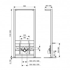  Інсталяція для біде Qtap Nest QT0155706B 