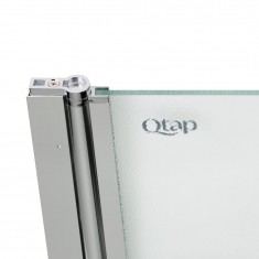  Штора на ванну Qtap Standard CRM407513APL скло Pear 6 мм, 75х130 см, ліва 