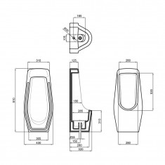  Пісуар підлоговий Qtap Stork 430х340х920 White QT1588HDU900W 