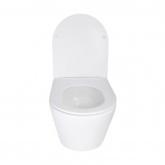  Унітаз підвісний Qtap Swan безободковий Ultra Quiet з сидінням Soft-close QT16335179W 