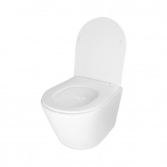  Унітаз підвісний Qtap Swan безободковий Ultra Quiet з сидінням Soft-close QT16335179W 