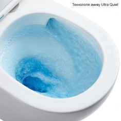  Унітаз підвісний Qtap Taurus безободковий з сидінням Soft-close QT2433084EUQW 