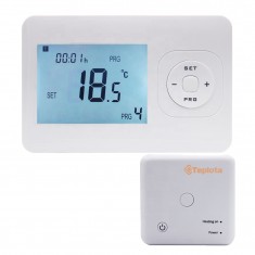  Безпровідний кімнатний термостат WiFi Tervix Pro Line для газового/електричного котла, білий, арт. 116331 