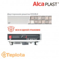  Alcaplast Душовий трап з нержавіючої сталі APZ23-Double9 Fit and Go, пристінний, 750 мм 