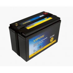  Акумуляторна батарея Vipow LiFePO4 12,8V 100Ah з вбудованою ВМS платою 80A (LiFePO4128-100 / 80) 