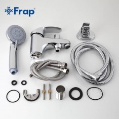  Змішувач для умивальника Frap F1221 з душовою лійкою, хром 