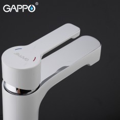  Змішувач для умивальника GAPPO G1002-8, білий/хром 