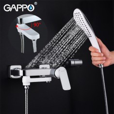  Змішувач для ванни GAPPO G3248, білий/хром 