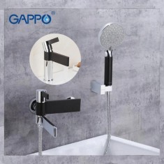  Змішувач для ванни GAPPO G3281, чорний хром 