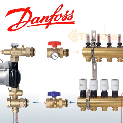  Danfoss RTL DN15 Комплект регулювання по t теплоносія 10-50 гр., прямий (003L1080) 