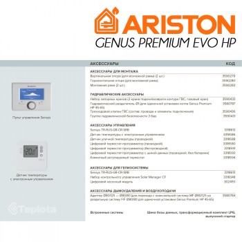  Конденсаційний газовий котел ARISTON GENUS PREMIUM EVO HP 115KW (арт. 3581568) 